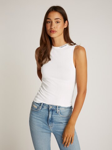 Haut Calvin Klein Jeans en blanc : devant