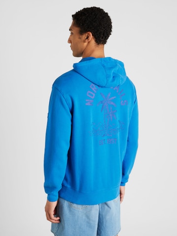 North Sails - Sudadera con cremallera en azul: frente