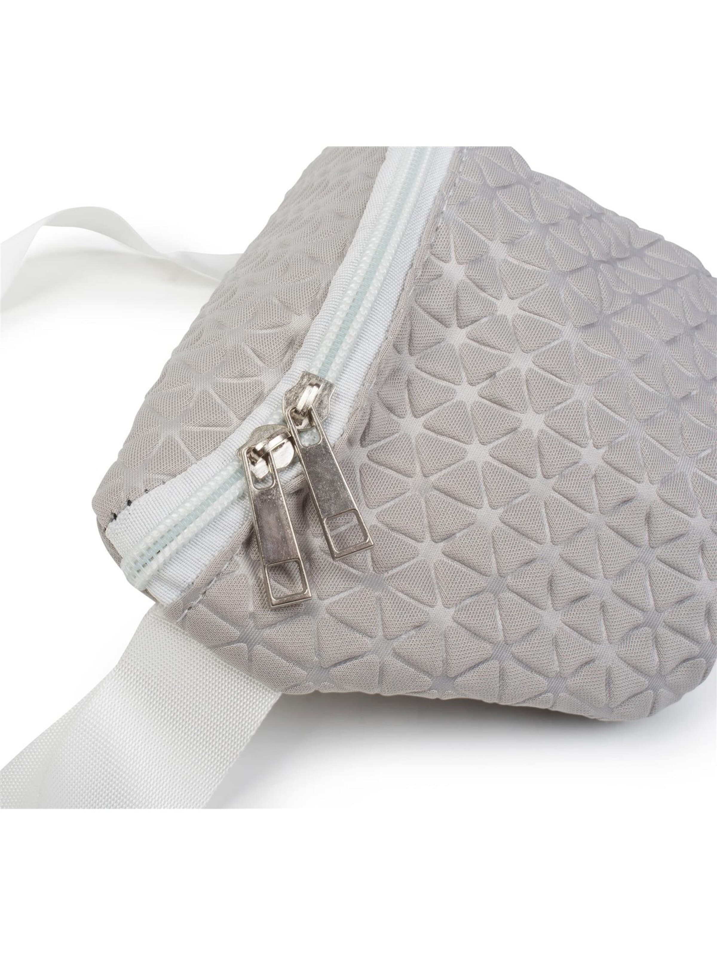 styleBREAKER Gürteltasche 'Bauchtasche geometrische Prägung, Gürteltasche'‌‌‌‌‌‌‌‌‌ in Grau