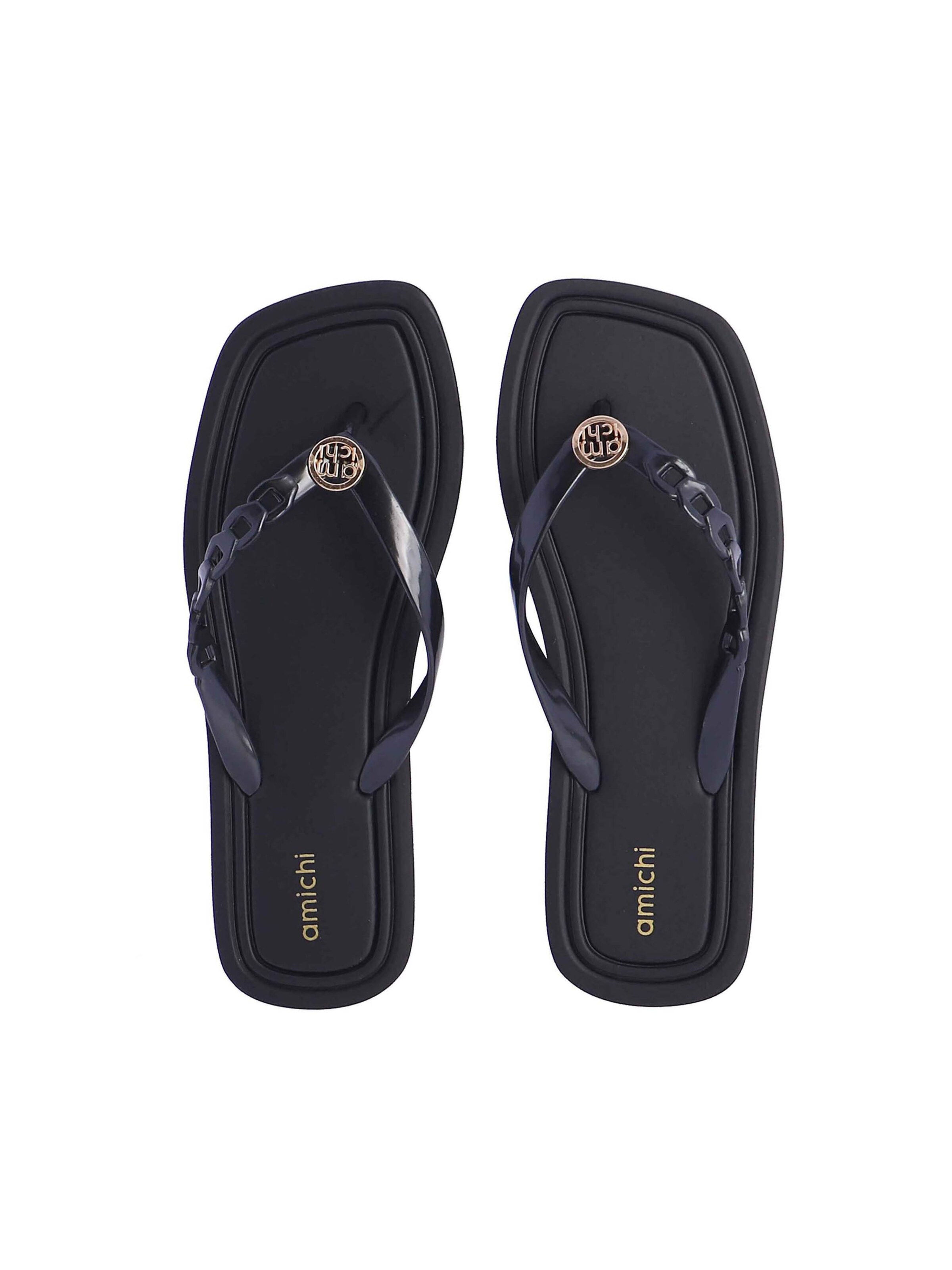 Amichi - Sandalias de dedo 'Chanclas de agua de dedo para mujer Erica de pvc y goma eva' en negro
