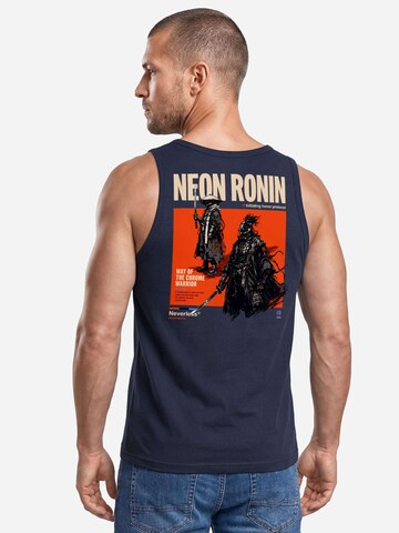 Neverless Shirt 'Neon Ronin' in Blue
