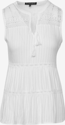 Camicia da donna di KOROSHI in bianco: frontale