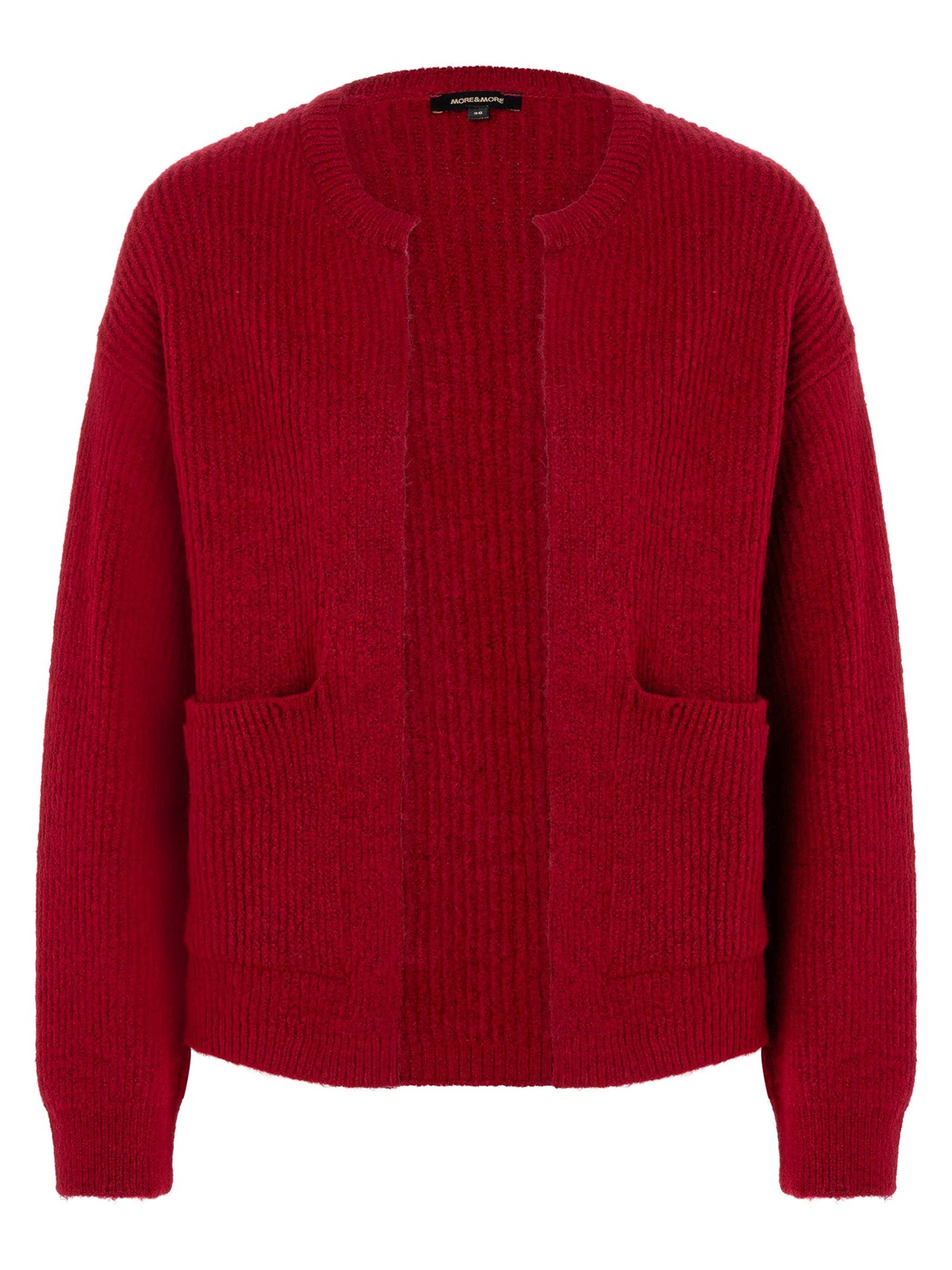 Cardigan MORE & MORE en rouge : devant