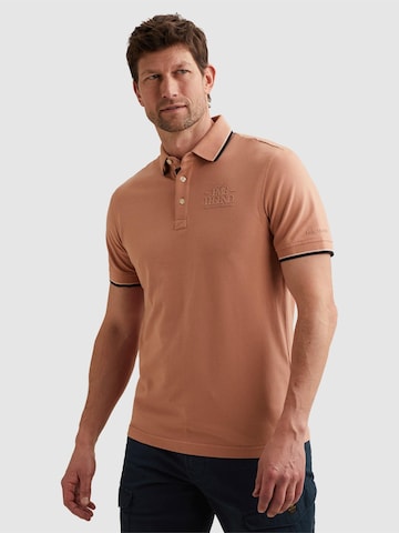 PME Legend - Camiseta 'Polo shirt in piqué with artwork' en rosa