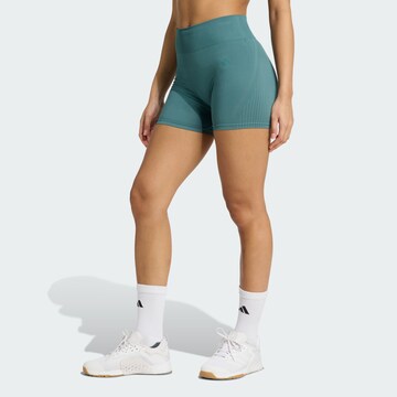 Skinny Pantalon de sport 'Essentials' ADIDAS PERFORMANCE en vert : devant