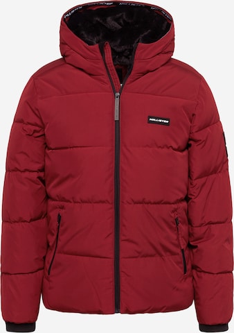 HOLLISTER Демисезонная куртка в Красный: спереди