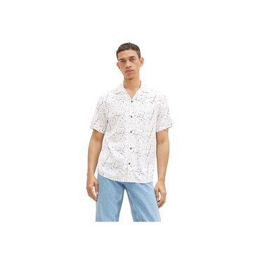 TOM TAILOR Regular fit Button Up Shirt in White