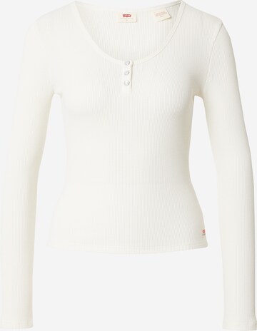 LEVI'S ® Majica 'Dry Goods Waffle Henley' | bela barva: sprednja stran