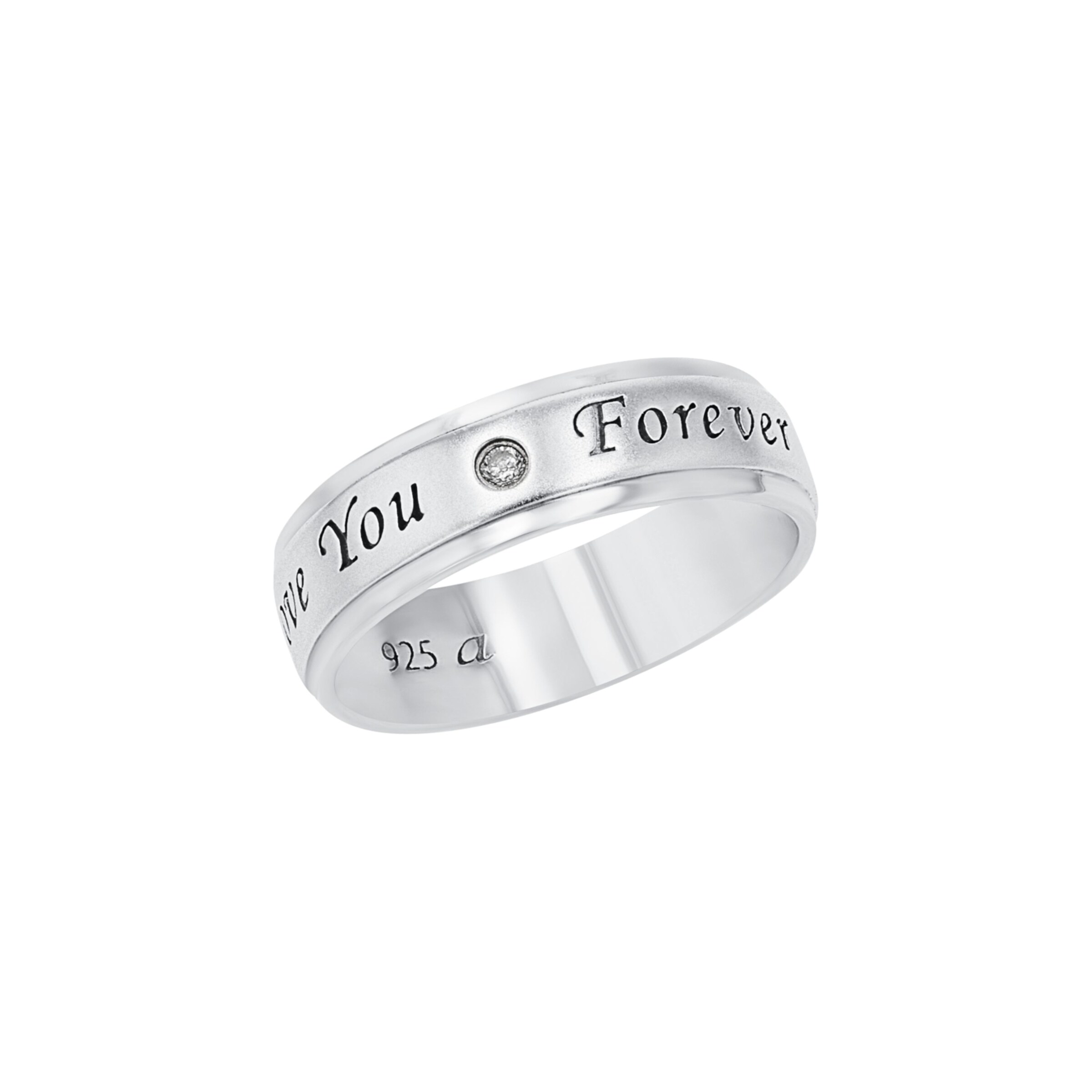 AMOR Ring in Silver: front