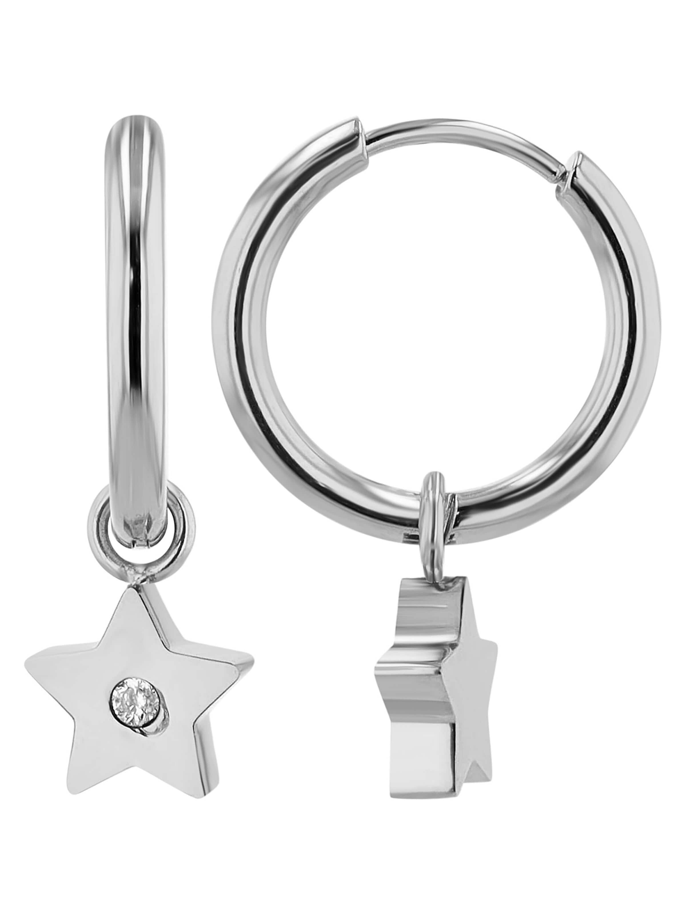 Akzent Earrings 'Sari, langlebig' in Silver