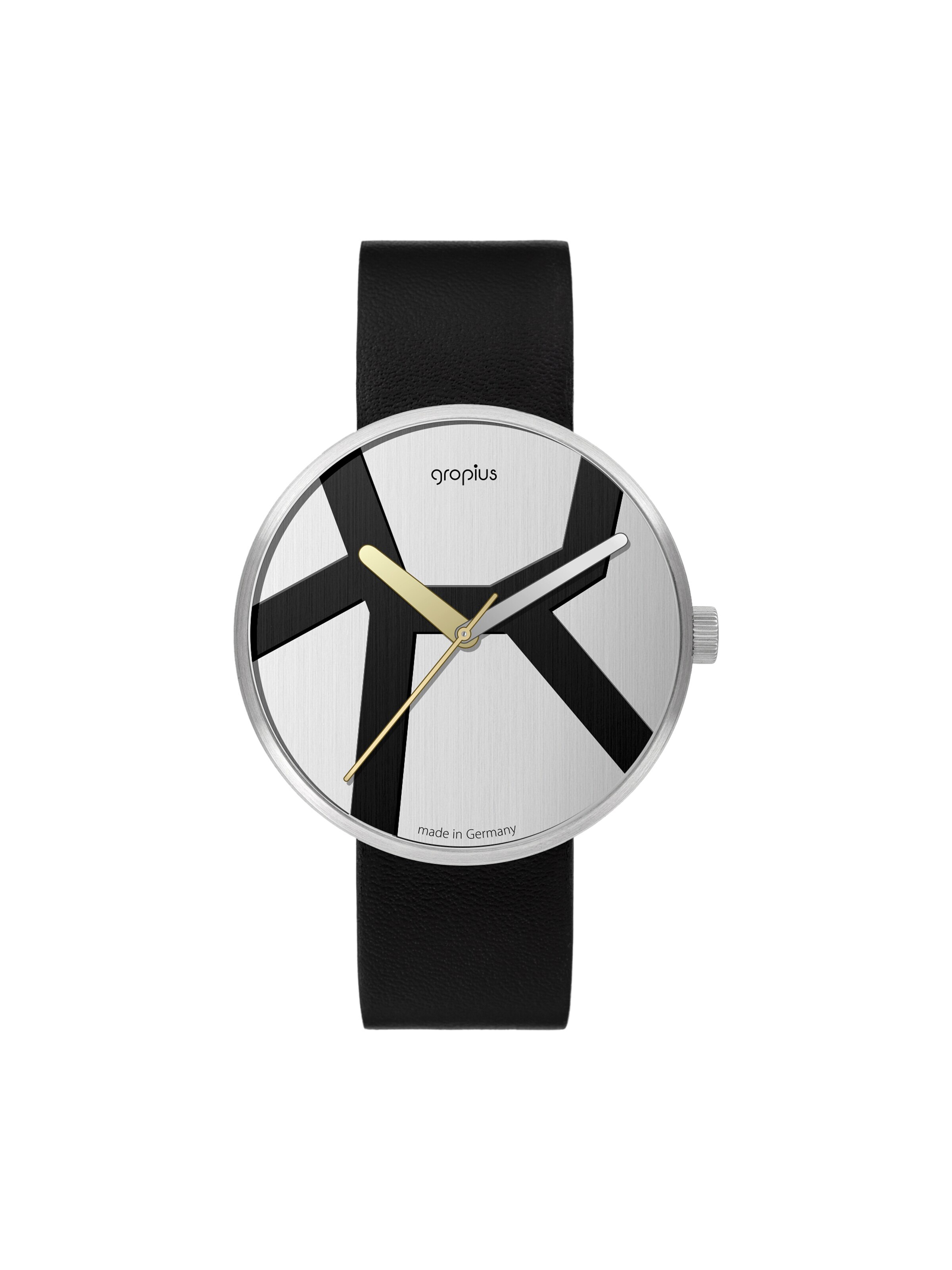 WALTER GROPIUS Analog Watch 'MOVE DELUXE' in Silver: front