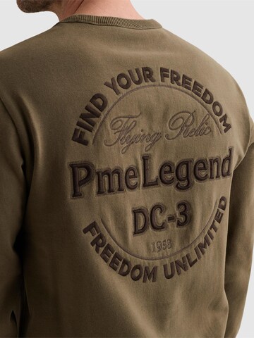 Felpa 'Sweatshirt in peached fleece with artwork' di PME Legend in verde
