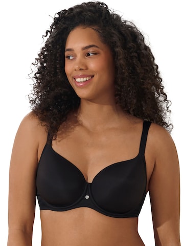Lisca T-Shirt BH 'Alegra'‌‌‌ in Schwarz: Vorderseite
