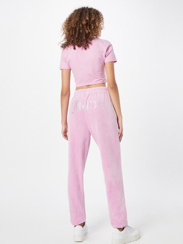 Juicy Couture Дънки Tapered Leg Панталон в розово