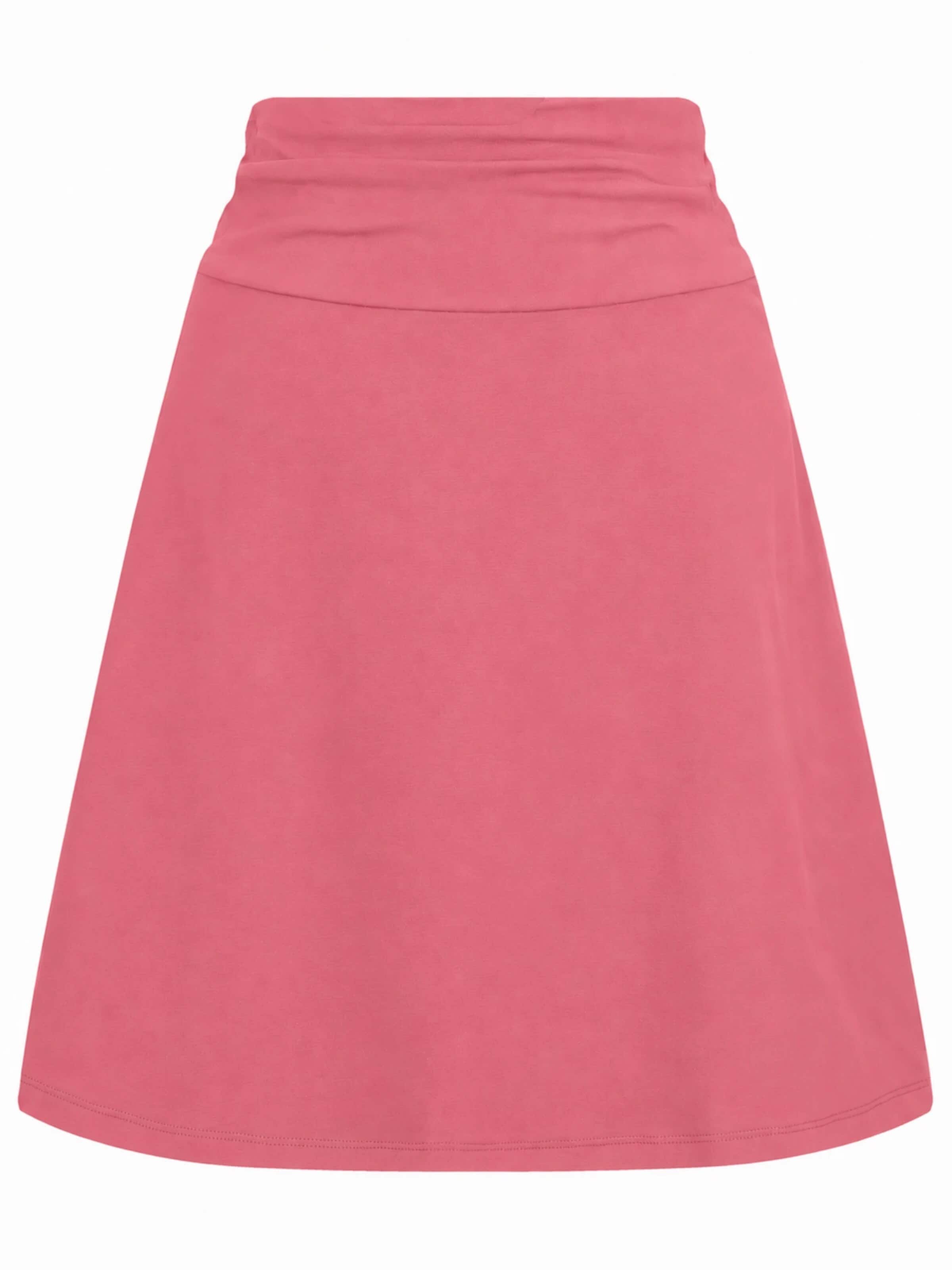 Leela COTTON Skirt 'Damen Bio-Baumwoll Rock A-Linie' in Purple: front