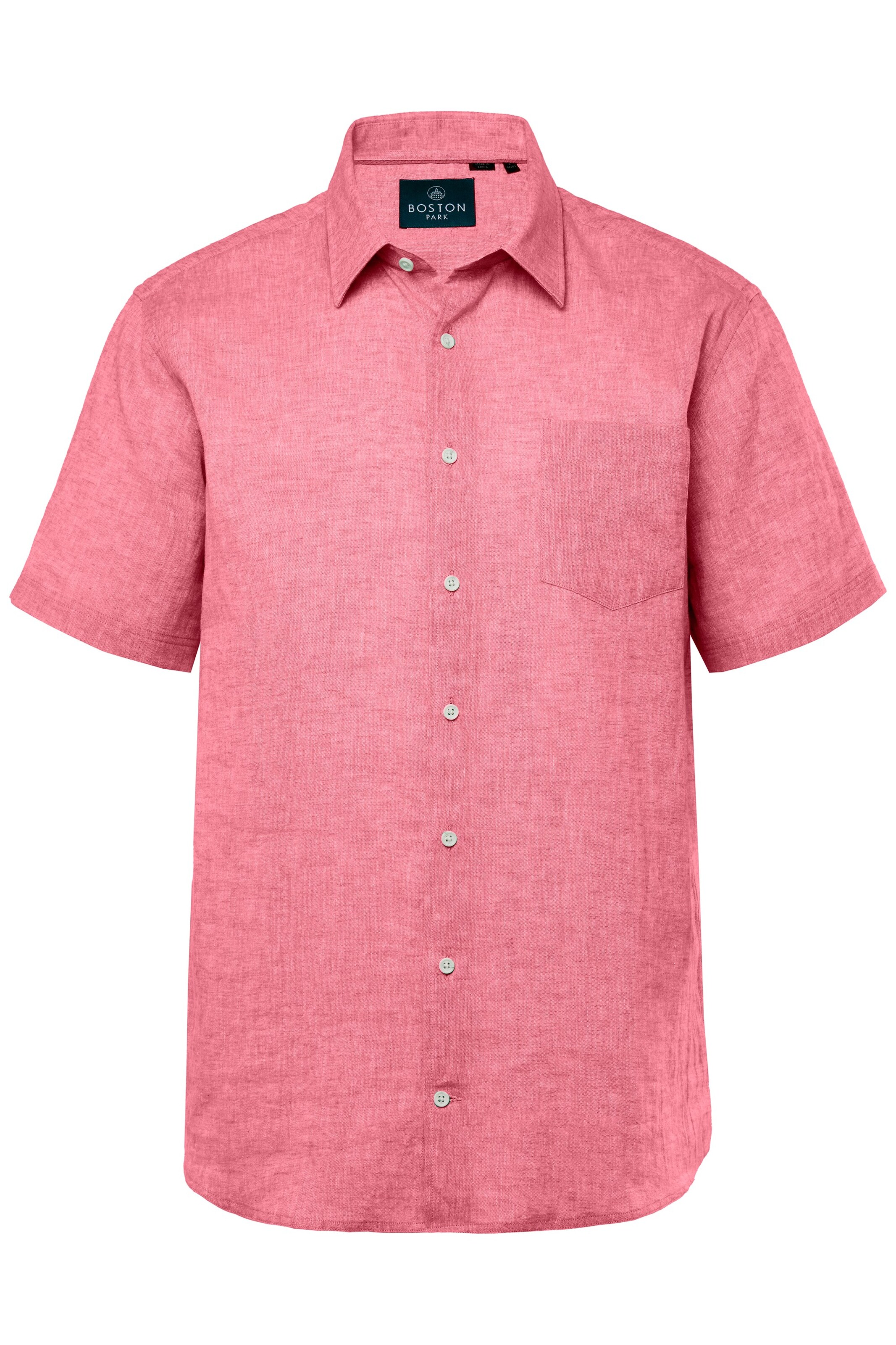 Boston Park Overhemd in Rood: voorkant