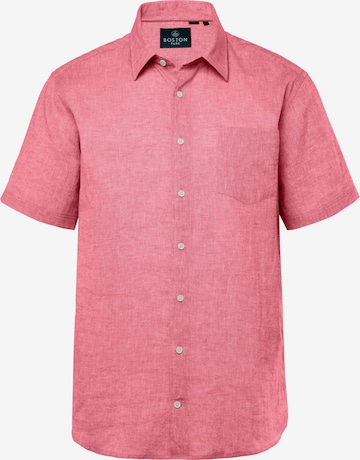 Fit confort Chemise Boston Park en rouge : devant