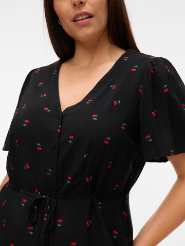 Robe-chemise 'VMCalba' Vero Moda Curve en noir