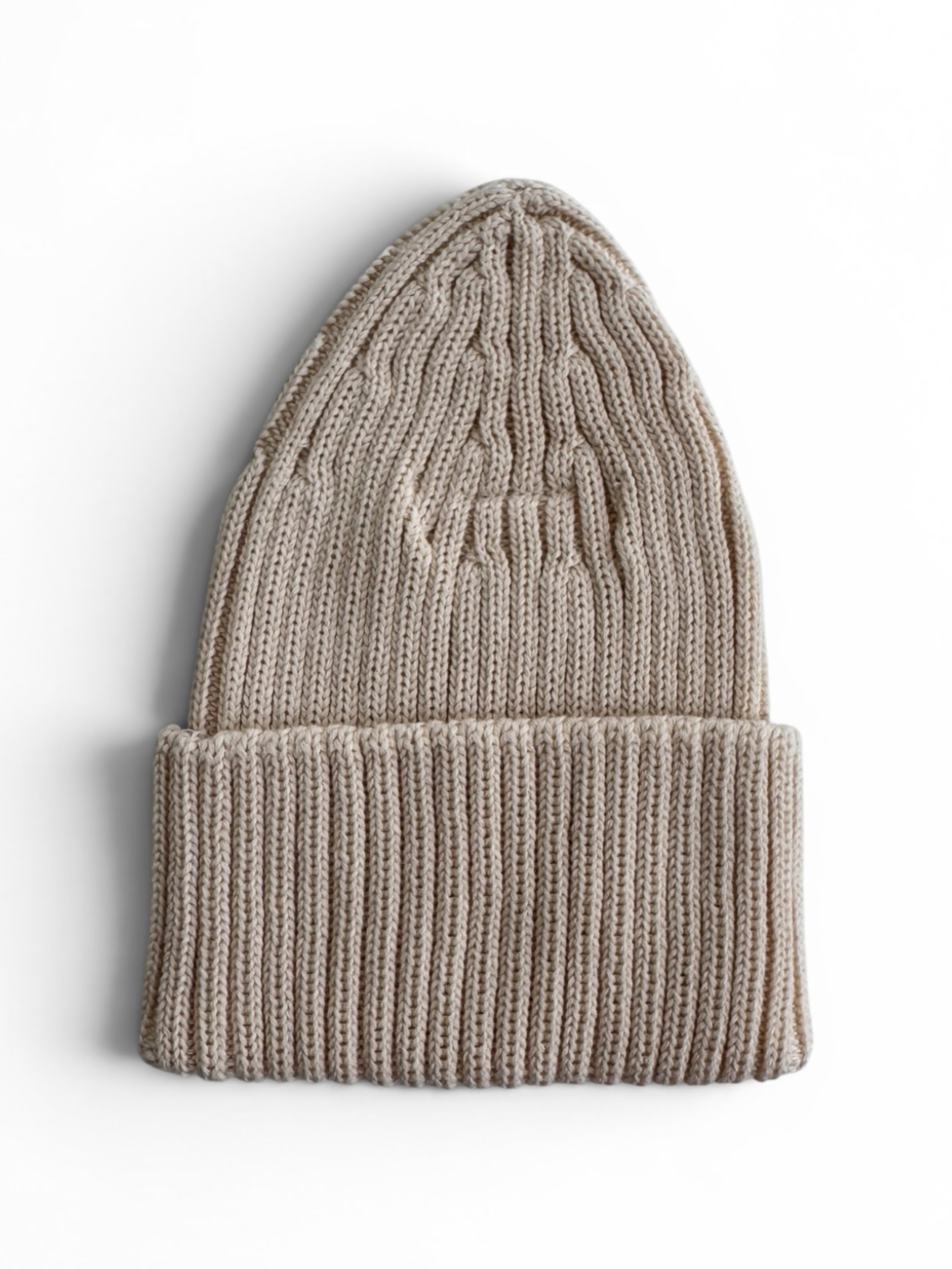 KURTI & FRIEDA Beanie 'Chunky Knit' in Beige