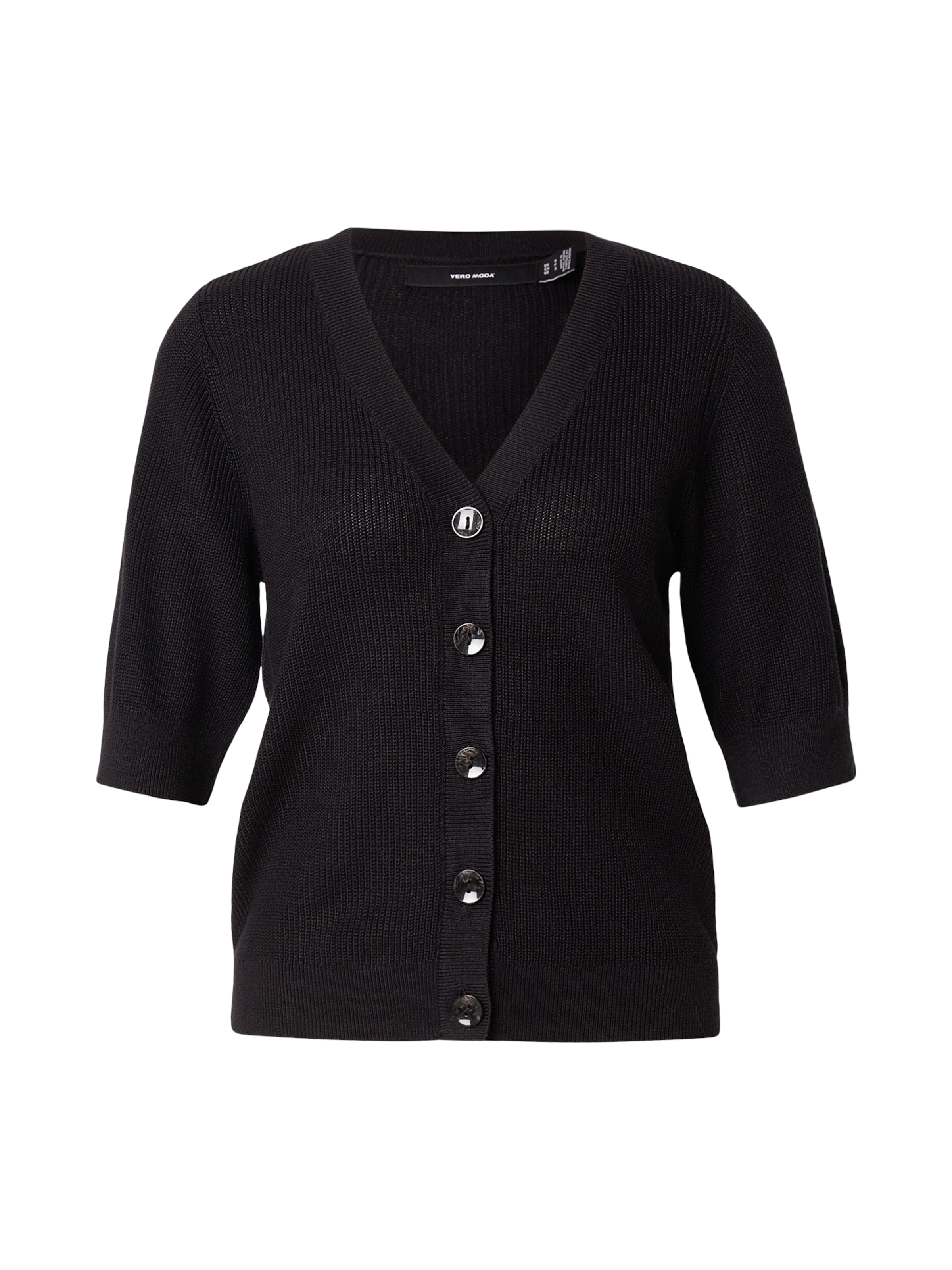 VERO MODA Вязаная кофта 'VMNewflex' в Черный: спереди