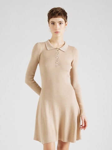 Robes en maille 'Linn' Lindex en beige : devant