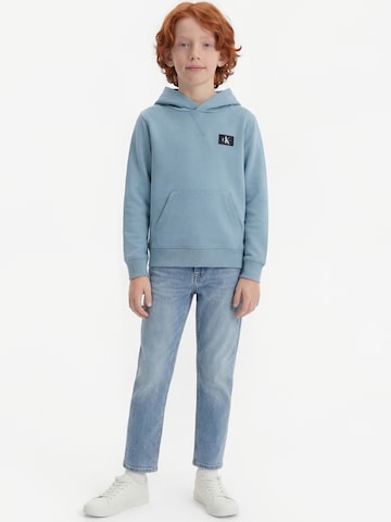 Calvin Klein Jeans Sweatshirt in Blauw: voorkant