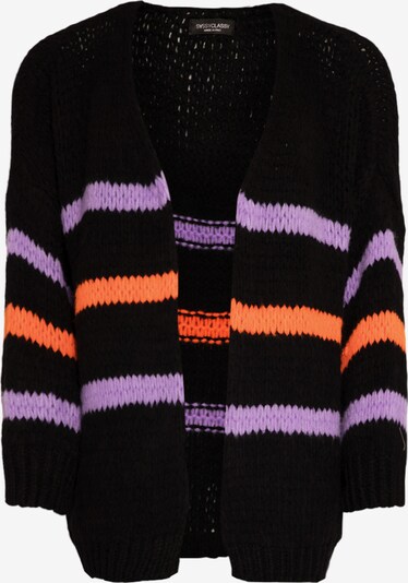 SASSYCLASSY Oversized cardigan in Purple / Orange / Black, Item view
