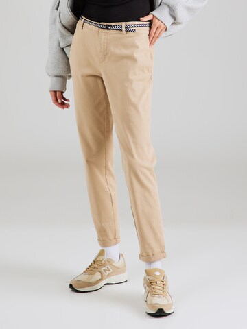 Coupe slim Pantalon chino 'BIANA' ONLY en beige : devant