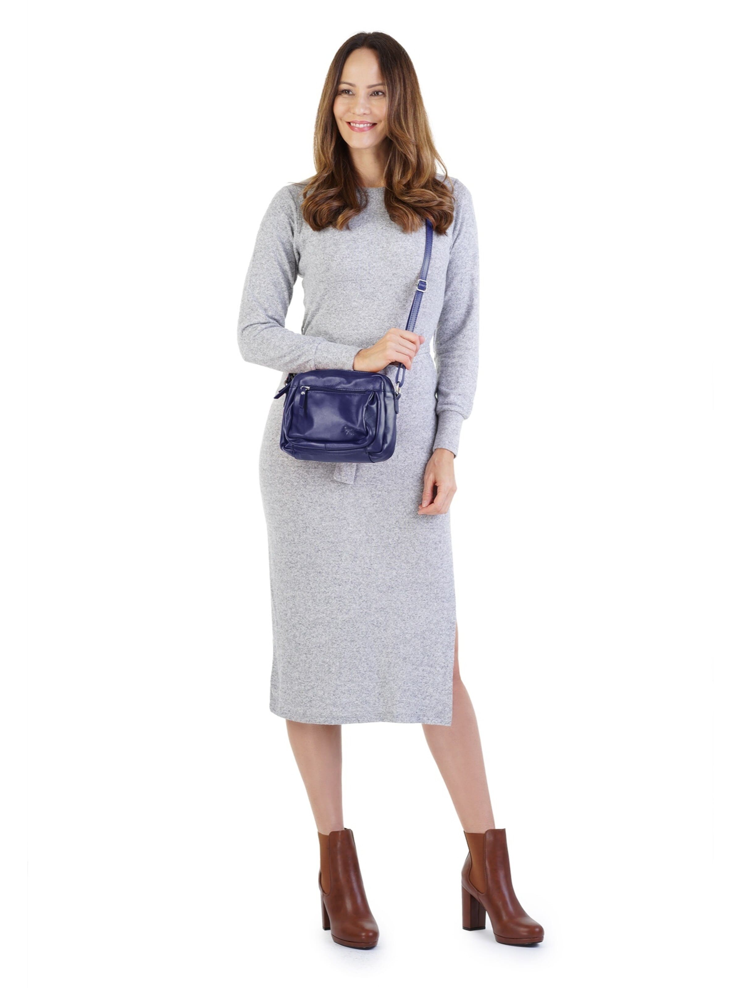 Sac à bandoulière Samantha Look en bleu : devant
