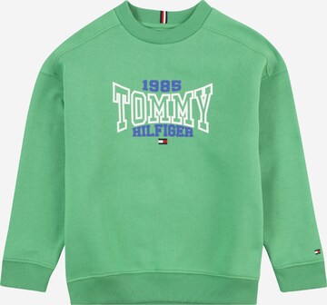 TOMMY HILFIGER Sweatshirt i grøn: forside
