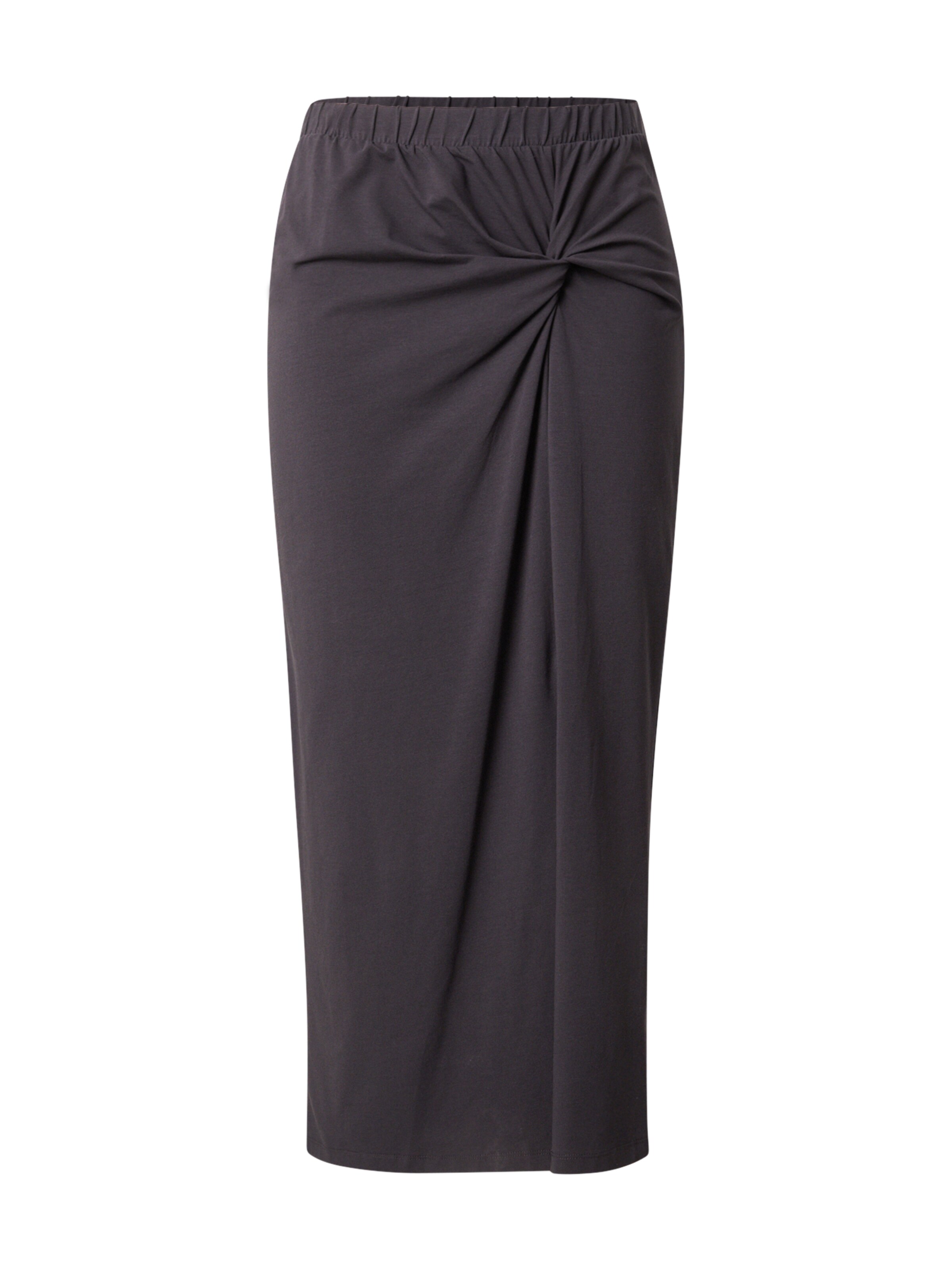 Noisy May Curve Skirt in Grey: front