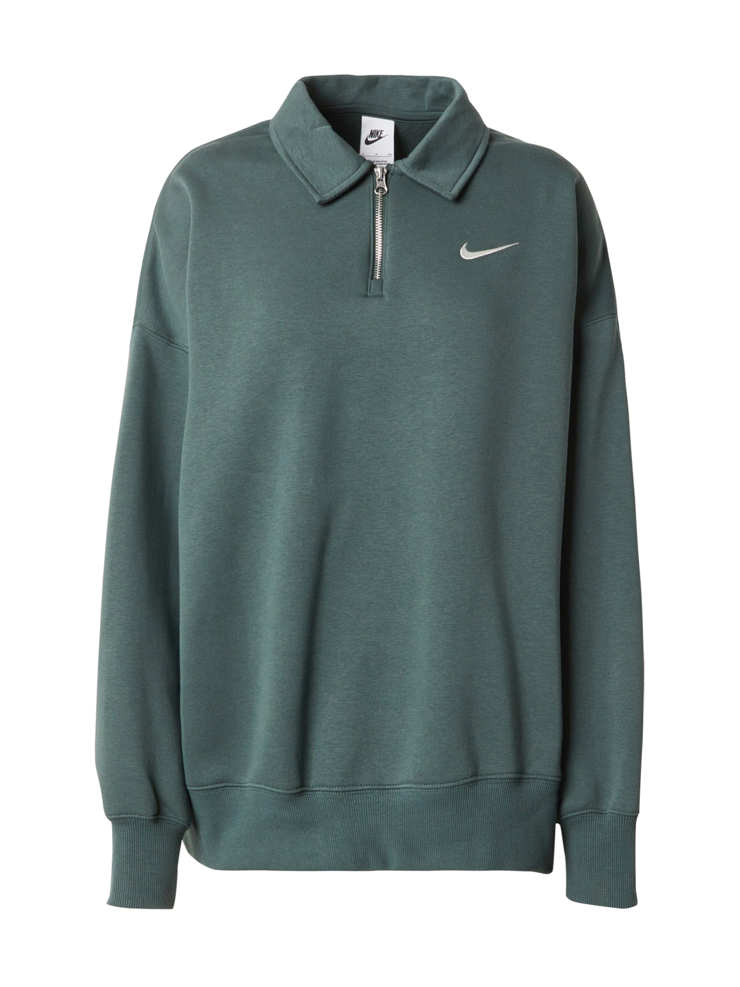 Nike Sportswear - Sweatshirt 'Phoenix Fleece' em verde: frente