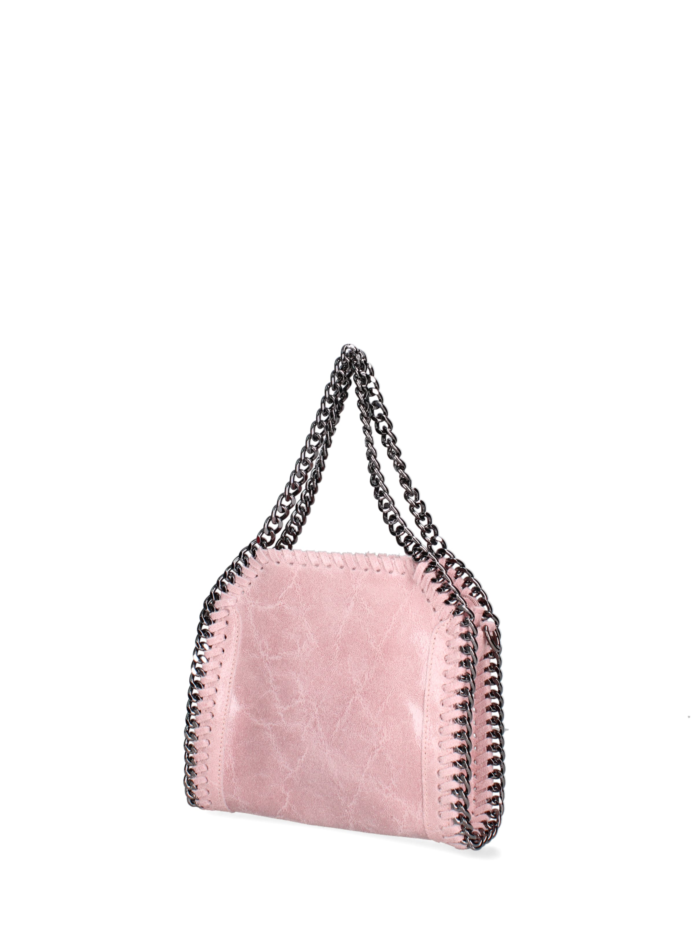 Borsa a mano 'Borsa a mano donna pelle scamosciata stampata con zip - Zefira Chic' di Gave Lux in rosa