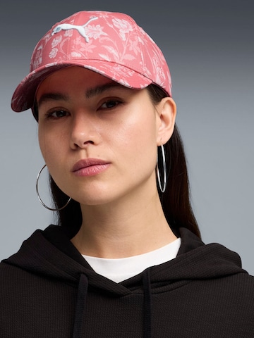 PUMA Sportpet 'Puma Ess Elevated Aop Bb Cap' in Roze