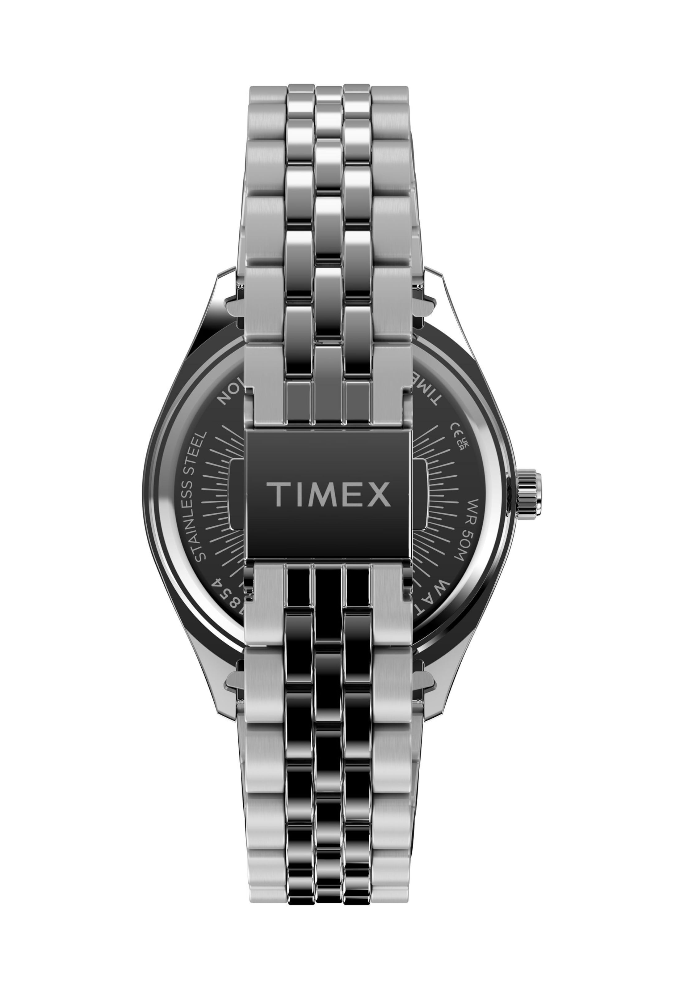 Montre à affichage analogique TIMEX en argent