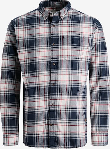 JACK & JONES Button Up Shirt in White: front