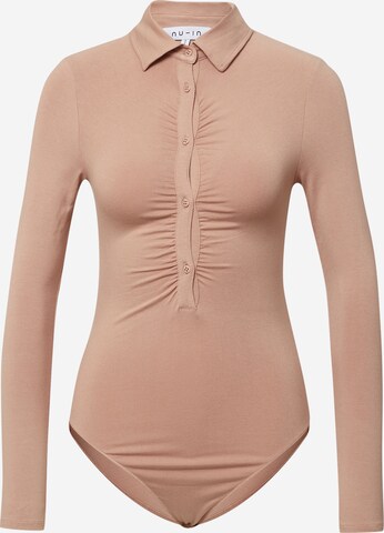 Shirtbody NU-IN en beige : devant