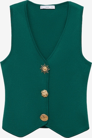 MANGOKardigan bez rukava 'Antonia' - zelena boja: prednji dio