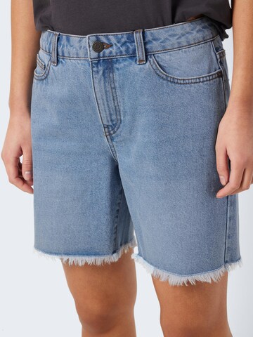 Noisy may Regular Jeans 'Smiley' in Blauw