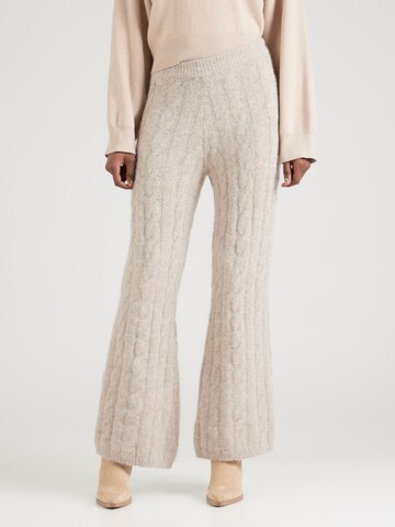 TOPSHOP - Bootcut Pantalón en beige: frente