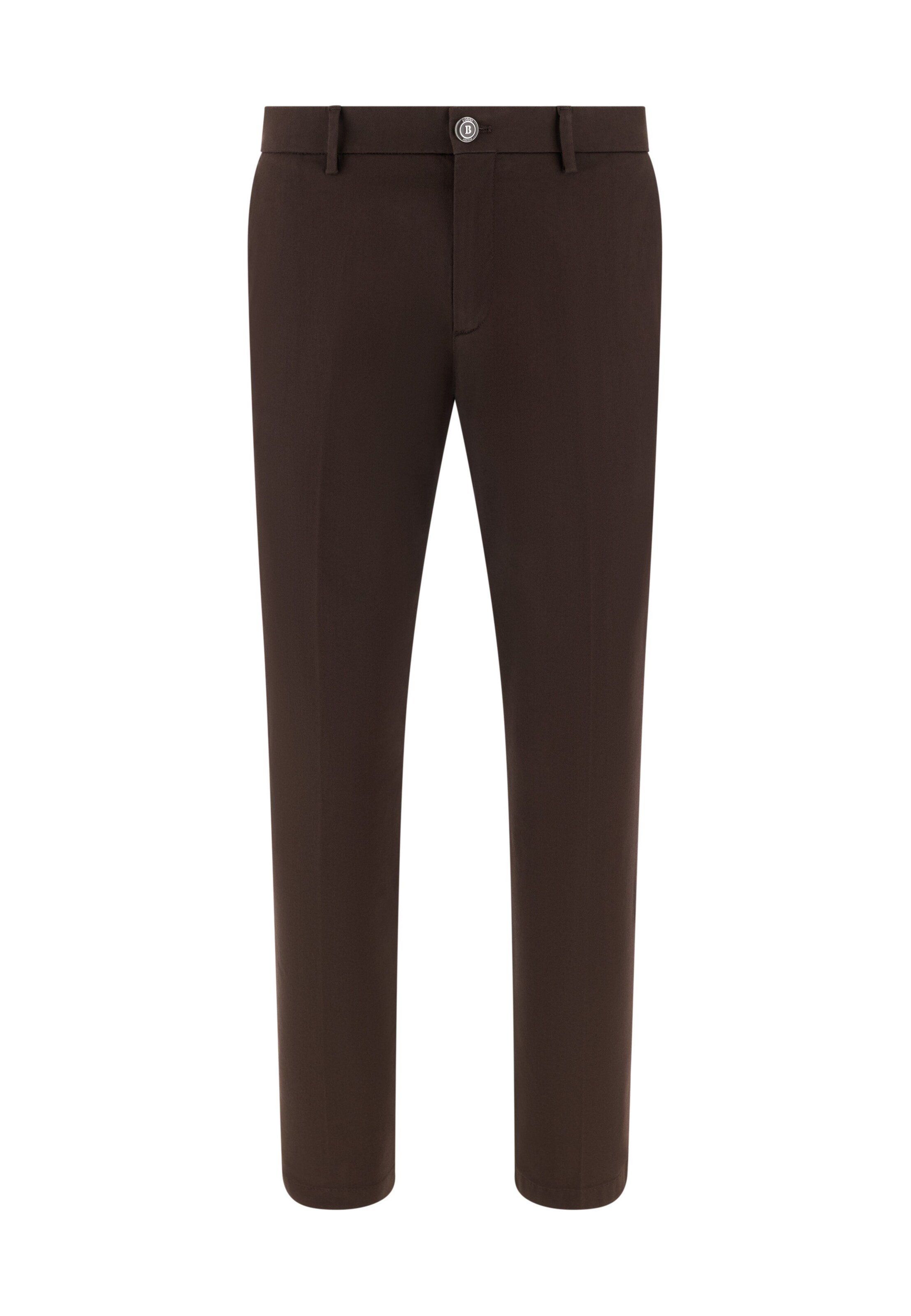 Pantalon chino Boggi Milano en marron : devant
