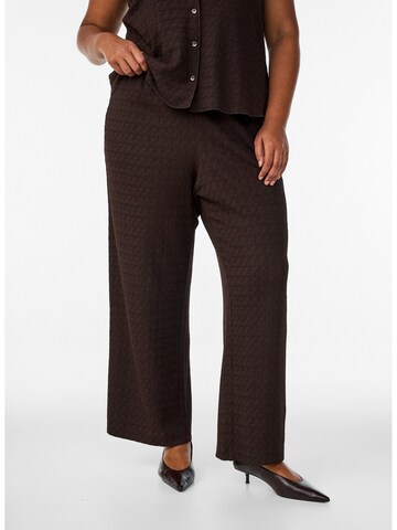 Zizzi Обычный Штаны 'Talia' в Коричневый