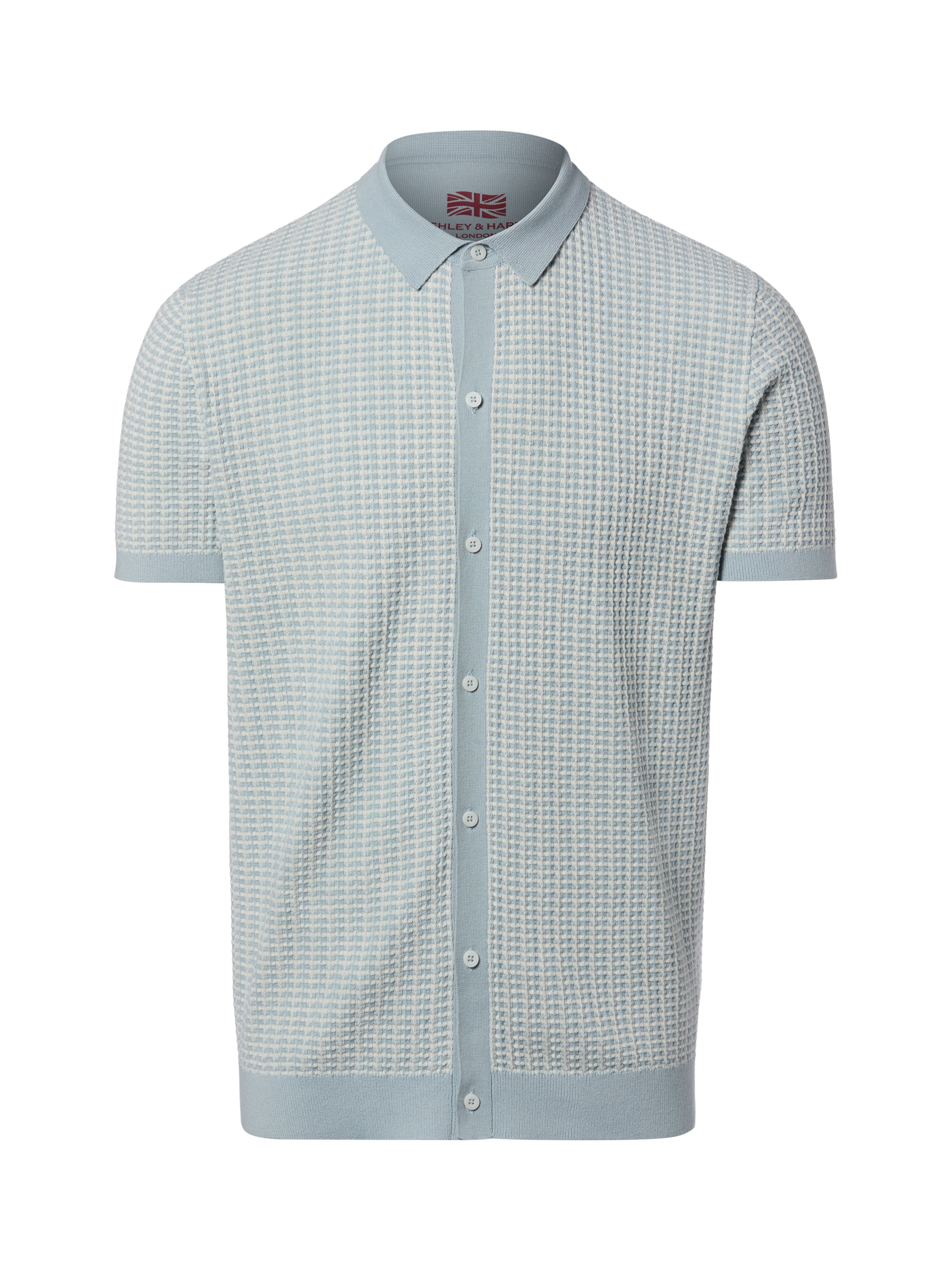 Vestes en maille Finshley & Harding London en bleu : devant