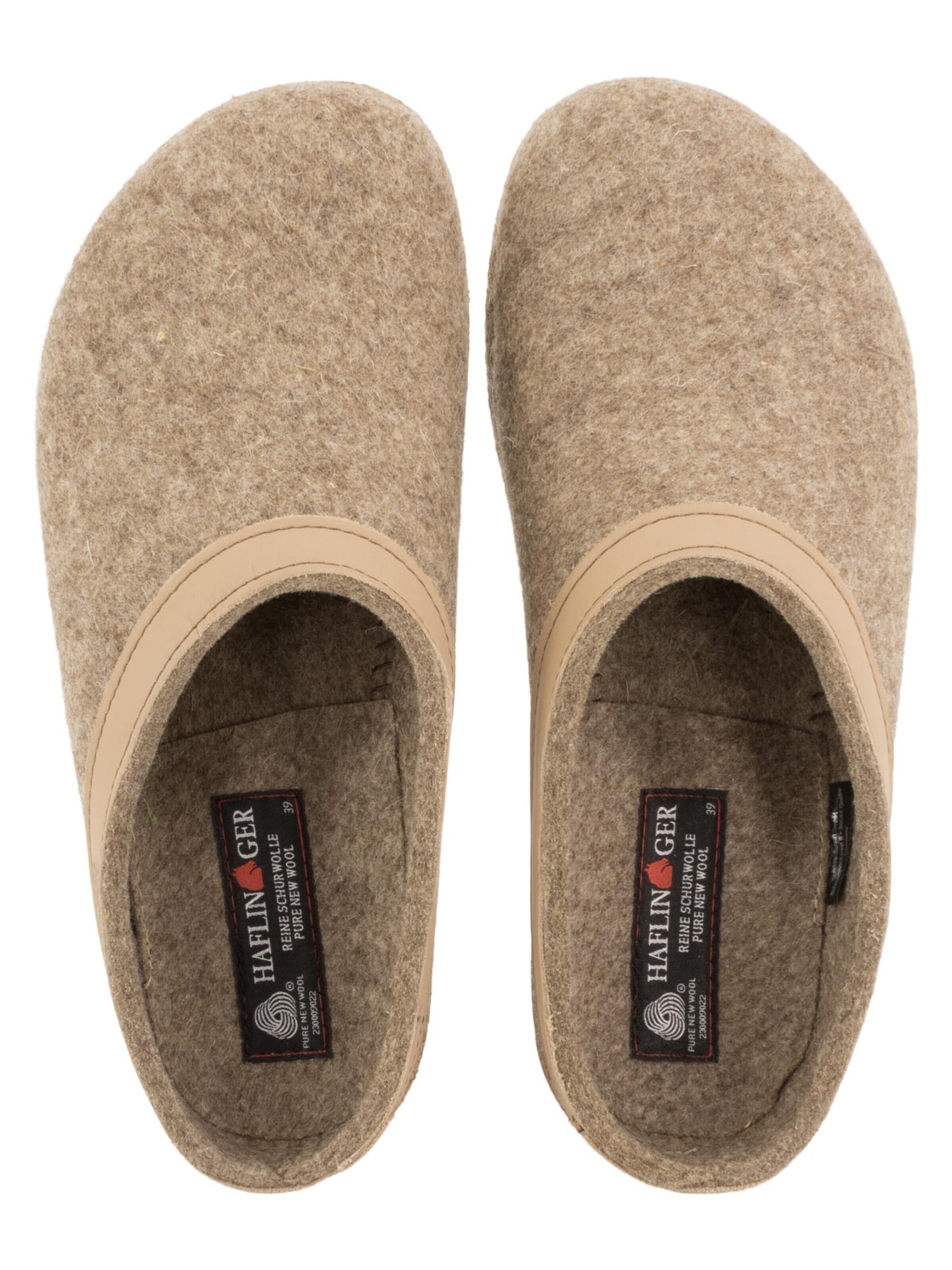 HAFLINGER Clogs 'Torben Grizzly' in Brown