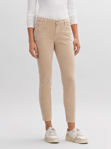 Skinny Pantalon 'Evita' OPUS en beige : devant