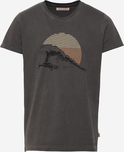 Tricou Revolution pe galben deschis / gri închis / portocaliu / negru, Vizualizare produs