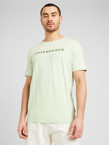 Maglietta 'Copenhagen' di Lindbergh in verde: frontale