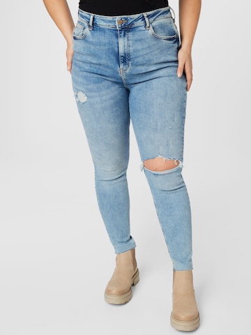 River Island Plus - Skinny Vaquero 'ROLAND' en azul: frente