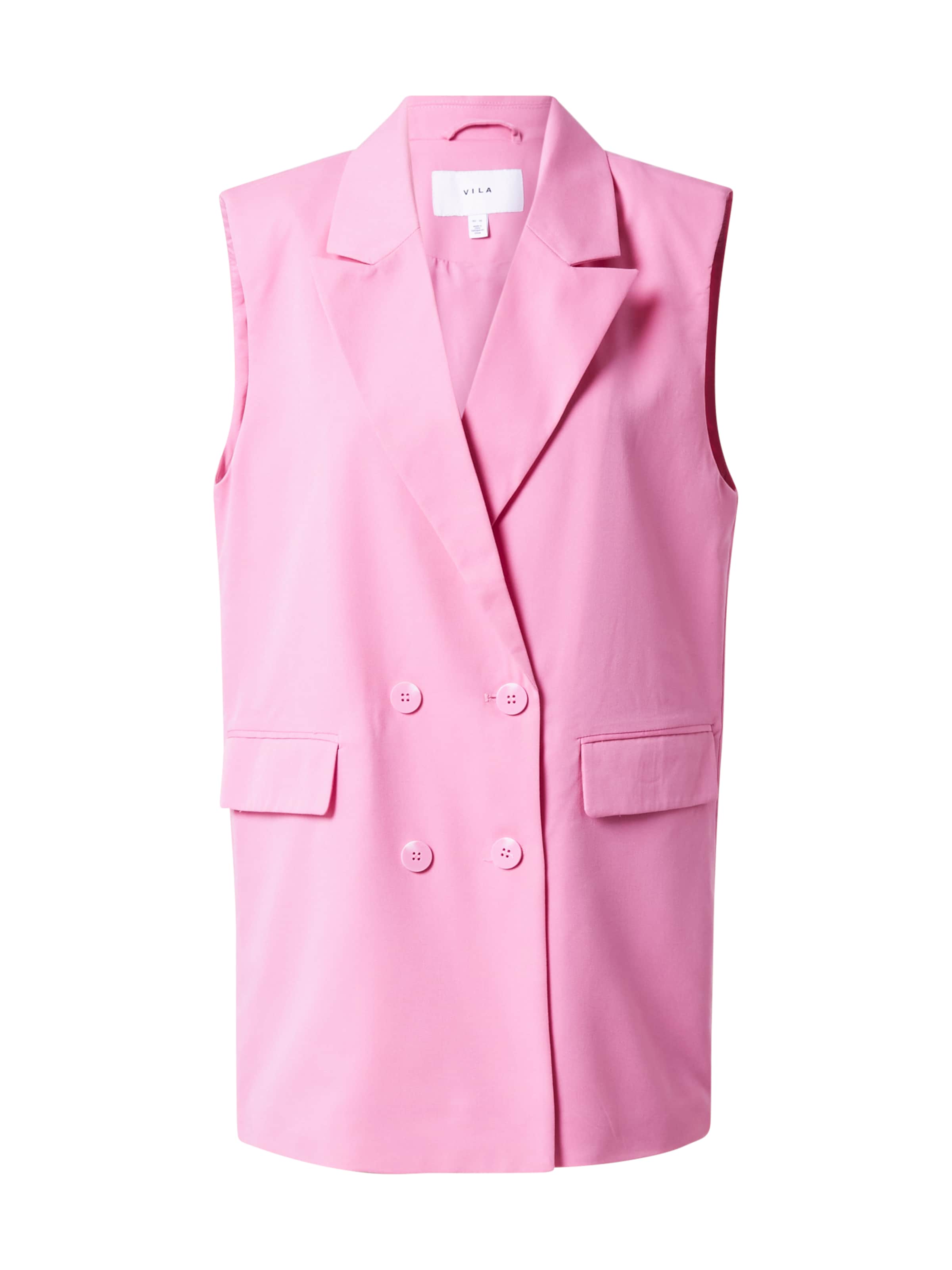 VILA Gilet in Roze: voorkant