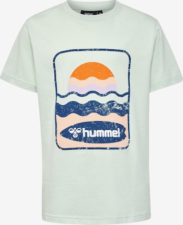 Hummel Shirt in Groen: voorkant